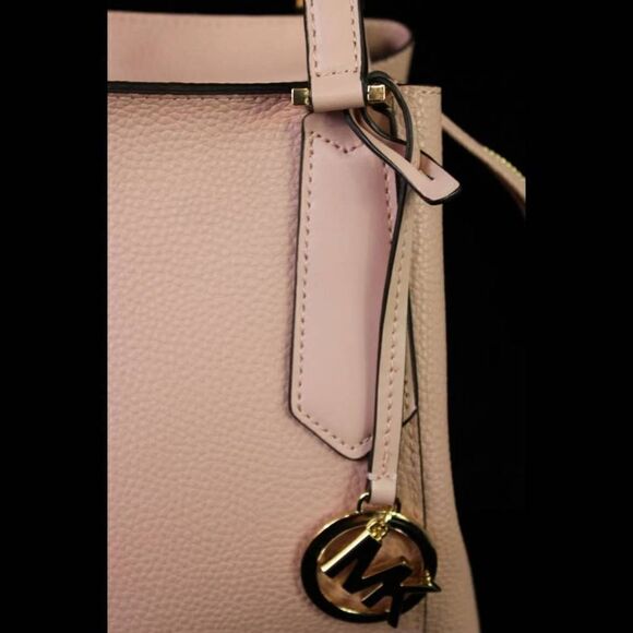 Michael Kors Kimberly Large Pebbled Leather Satchel Blossom NWT. - Picture 6 of 8